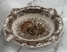 One Johnson Brothers Wild Turkey 9 3/4&rdquo; Oval Vegetable Bowl Multiple Available