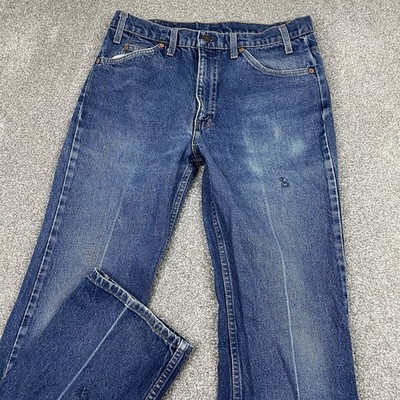 Levi's 517 Bootcut Jeans Men 34x34 (Fit 31x34) Orange Tab USA 1991 Repairs Talon