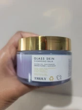 TRULY BEAUTY GLASS SKIN CLEANSING BALM 3 OZ JOJOBA OIL NIACINAMIDE +