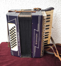 Hohner Imperial II A Accordion with Case   Vintage Collectible from Germany