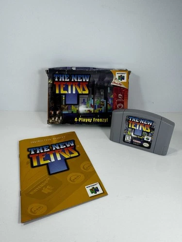 Nintendo 64 The New Tetris N64 Complete In Box CIB w/ Manual Authentic