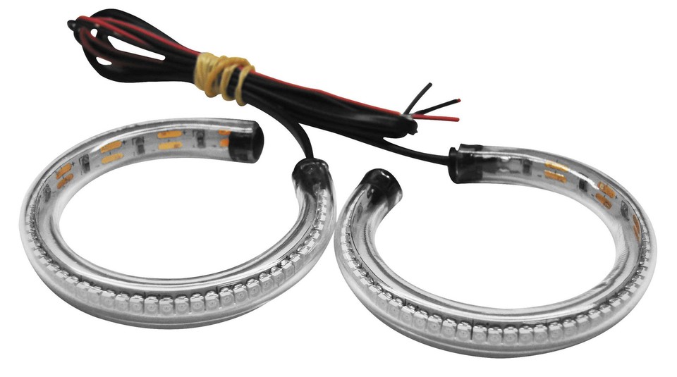 NEW RAGE CYCLE Rage 360 LED Turn Signals 56 mm Clear Front RAGE-360-56 ...