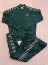 New Adidas Originals Classic Superstar Tracksuit Collegiate Green Men's XL