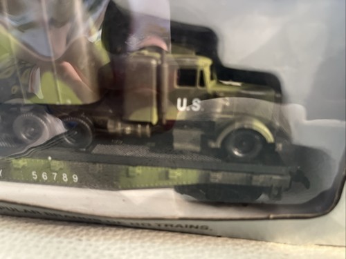 HO AHM 56789 Flat Car With U.S. Army Truck 8900 Semi And Trailer Boxed - Picture 5 of 8