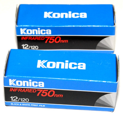 KONICA 120 INFRARED 750nm FILM-2 ROLLS-UNOPENED