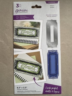 Stanzschablone Crafters Companion Gemini Create Perfect Matts & Layers Modena