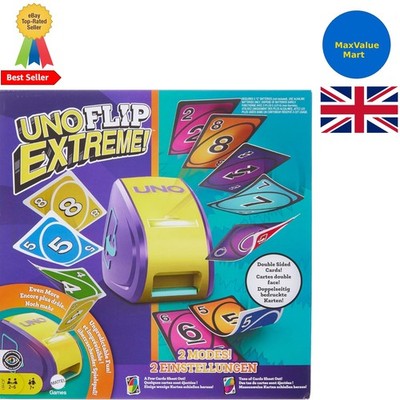 Spannendes UNO Flip Extreme Kartenspiel - 2 bis 10 Spieler, perfekt für Versammlungen!