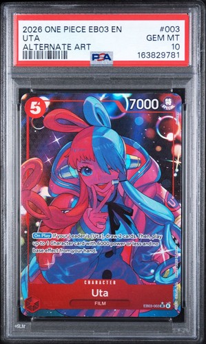 Uta (Alternate Art) graded PSA 10 for sale on eBay