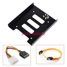 2.5" SSD HDD to 3.5" Mounting Adapter Bracket Tray for PC SSD Holder with Cable