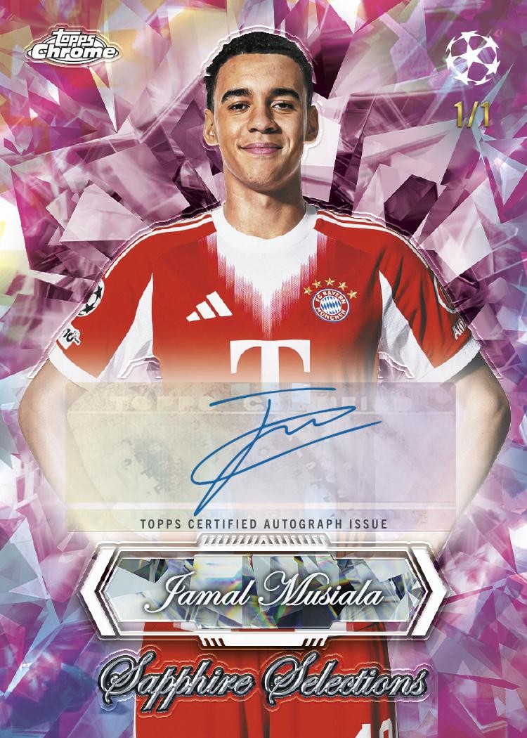 2025/26 TOPPS CHROME UEFA CLUB COMPETITIONS SOCCER SAPPHIRE EDITION BOX view 8