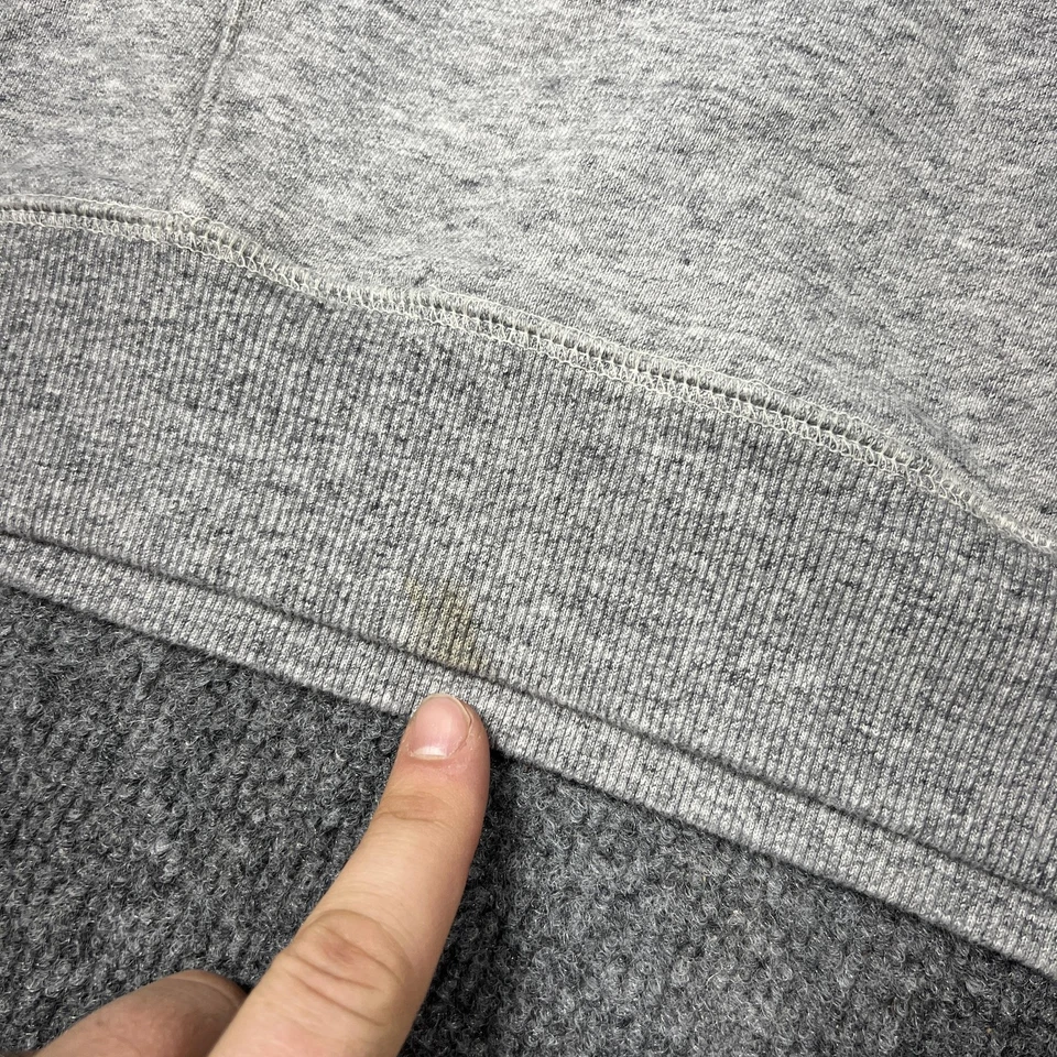 Мужская толстовка с капюшоном Uniqlo средний размер вересковый серый толстовка карман кенгуру шнурок - Изображение 2 из 4