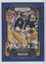 2024 Panini Prizm Draft Picks Blue Wave Prizm 168/249 Jim Harbaugh #50 v9t