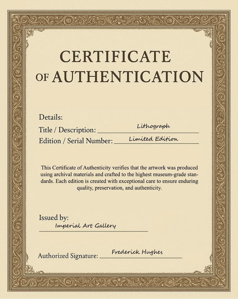 Wassily Kandinsky certificado de autenticidad original Foto 2 de 2