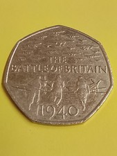 2015 the Battle of Britain 1940 Coin, Circulated, Elizabeth II 50p