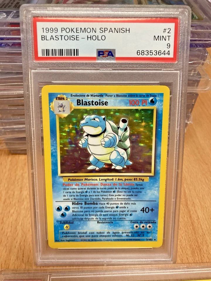 ~ESP~ SPANISH PSA 9 Blastoise Base Set 2/102 Pokemon Card - Image 3 of 4
