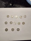 mercury dimes lot of 13