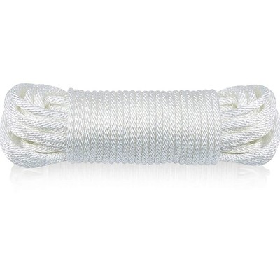 Huouo 1/4'' Flagpole Rope - Solid Braid Polyester Flag Halyard Line Designed...