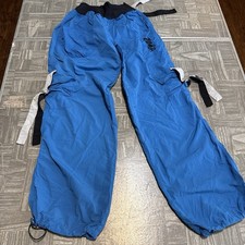 Pantalones Zumba Wear Medianos Y2K Entrenamiento Hip Hop Azul