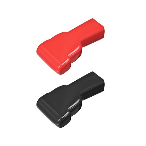 iSpchen 2PCS Tappi per terminali batteria, polo batteria auto Coperchio protettivo elettrodo positivo e negativo Coperchio testa pila batteria Coperchio protettivo terminale batteria