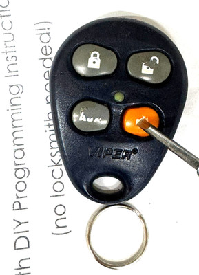 VIPER KEYLESS REMOTE CAR STARTER FOB ALARM TRANSMITTER ORANGE EZSDEI476 476V