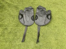 Wow Saddle Jumping Flaps Black Leather  Fixed Blocks