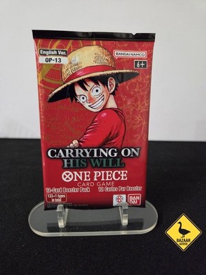 One Piece single Blister pack : Carrying On His Will OP-13 Factory Sealed