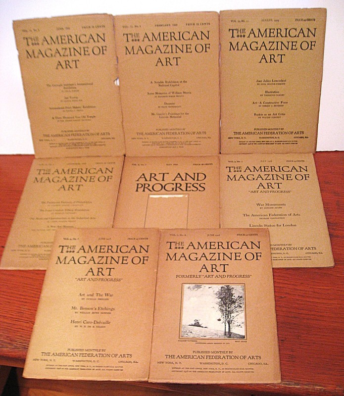 Lot Of 8 American Magazine Of Art 1915 - 1920:  Thornton Oakley, Gardner Symons