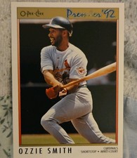 O-Pee-Chee Premier 1992 Ozzie Smith #84 Cardinals 100th Anniversary Card