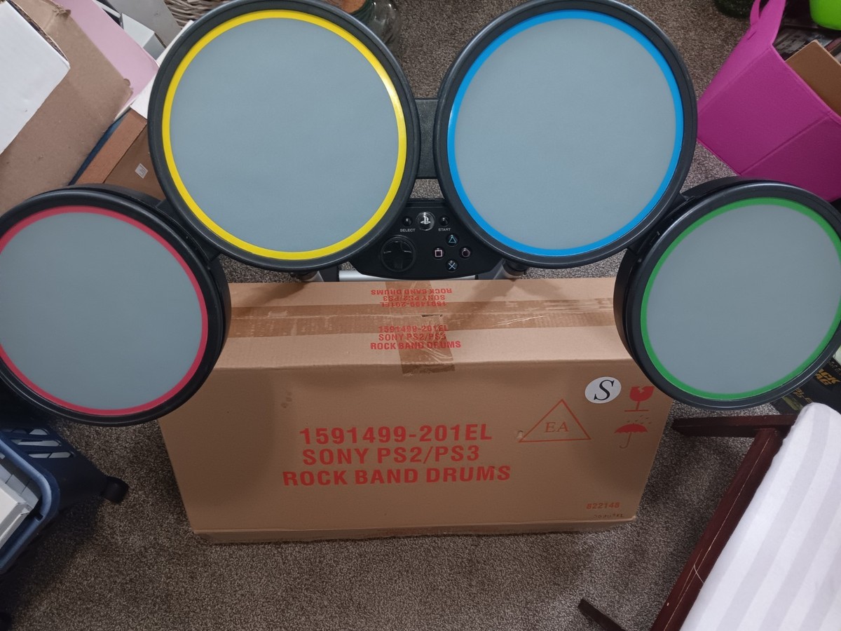 Rock Band USB Wired Drum Set Harmonix 822148 For Playstation PS2