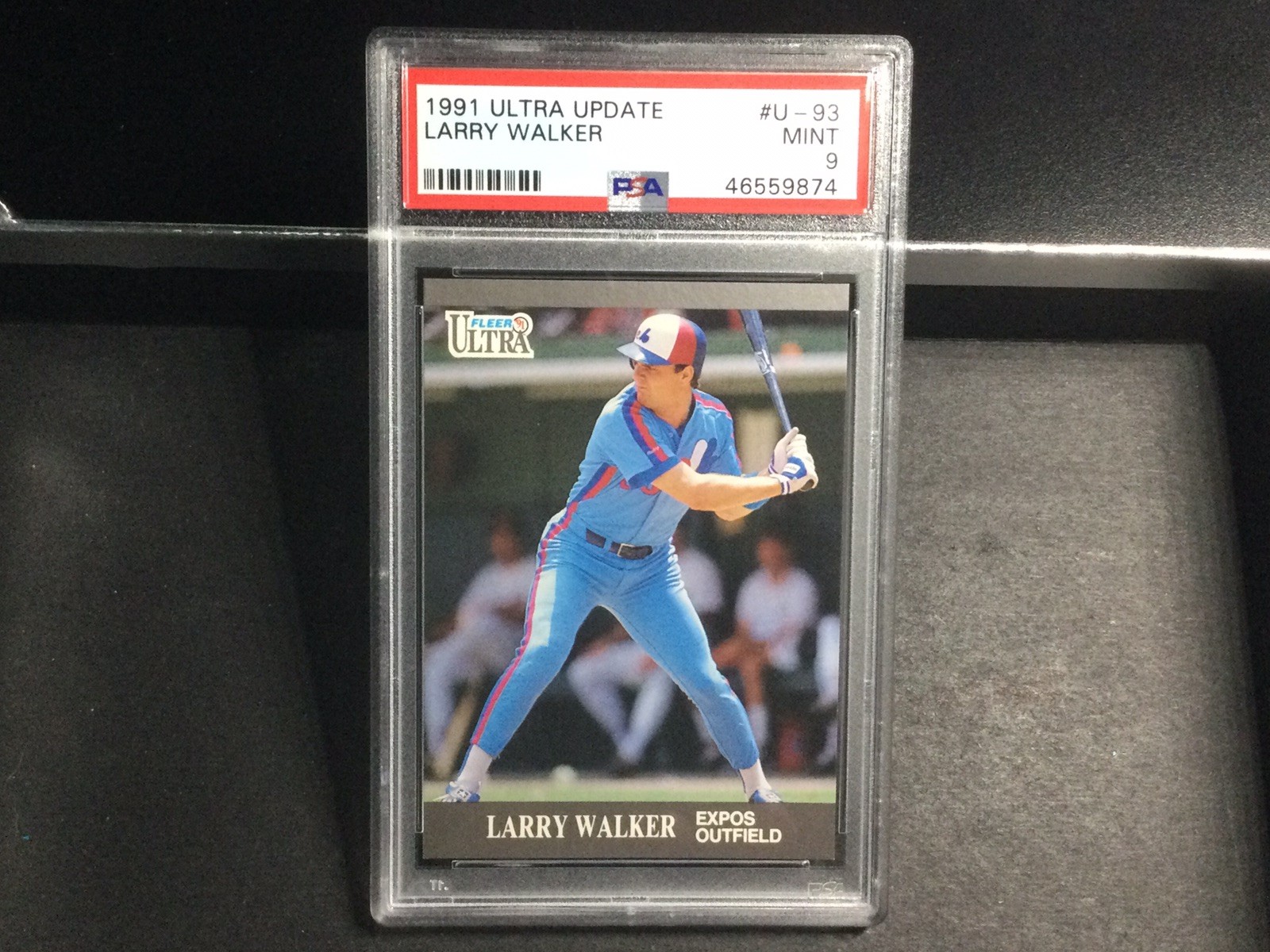 Larry Walker #U-93 Baseball Cards 1991 Ultra Update trading card — raw and PSA graded price guide
