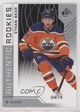 2018-19 Upper Deck SP Game Used Authentic Rookies 54/74 Ethan Bear #106 7a2