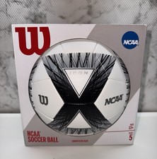 Wilson NCAA Icon Soccer Ball Size 5 White and Black New In Box