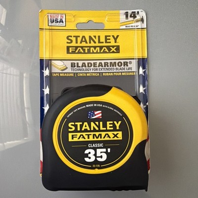 STANLEY FatMax 35 ft. L X 1.25 in. W Compact Wide Blade Tape Measure 1 pk