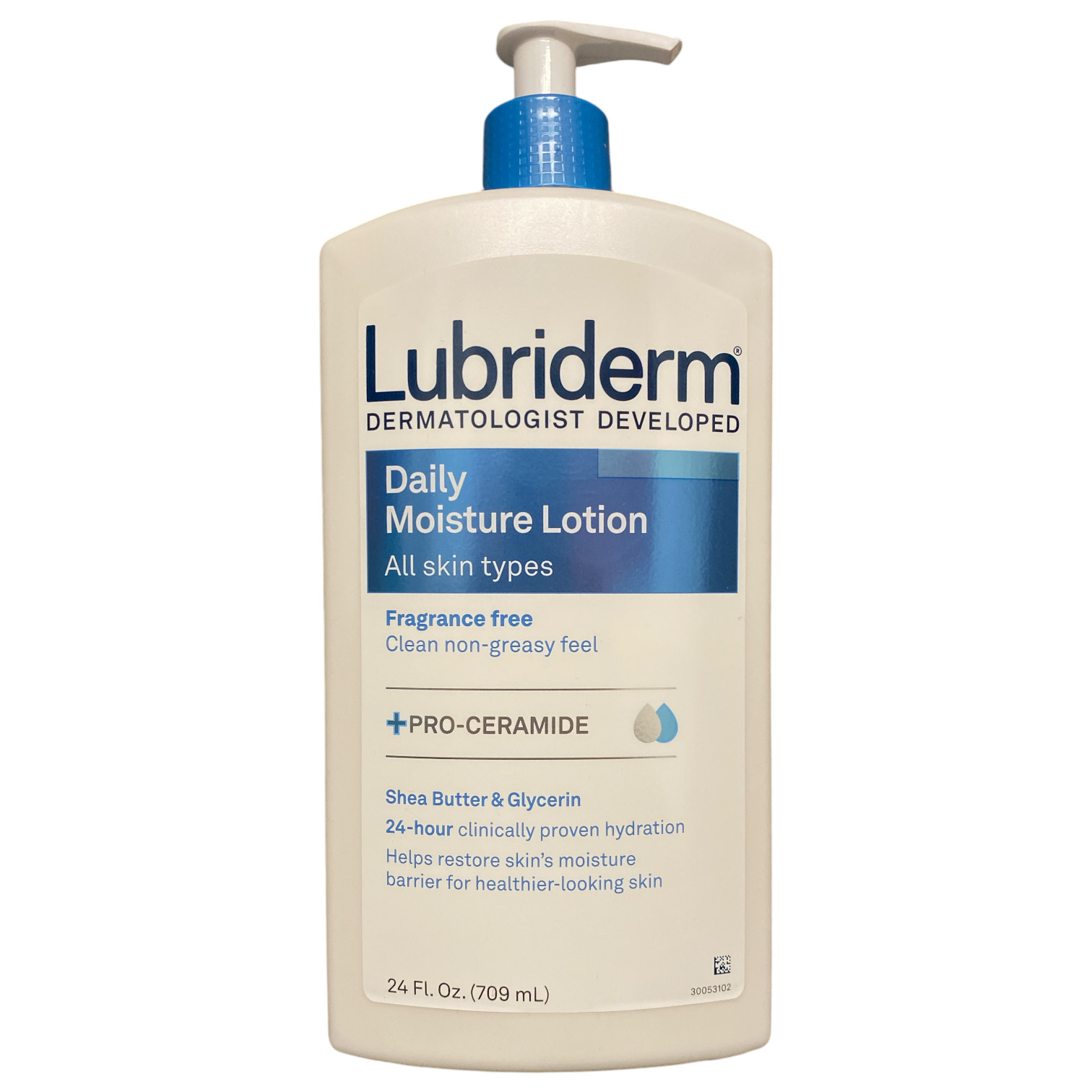 Lubriderm Daily Moisture Body Lotion, Fragrance-Free, All Sk