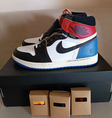 Jordan 1 Retro High OG SP Fragment Union LA Varsity Red Sport Royal EU 42,5 Neu