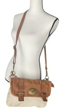 Fossil "Long Live Vintage" 1954 Maddox Leather Messenger Crossbody Bag Brown