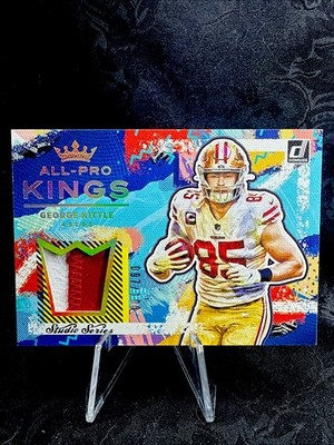 George Kittle 2021 Donruss #PK6 All Pro Kings Studio Series Relic /100 49ers