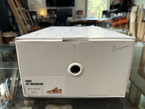 Nike X Dunk Low By You Custom PRM Lakers Kobe Bryant Yellow Purple Size 14 - Picture 9 of 9