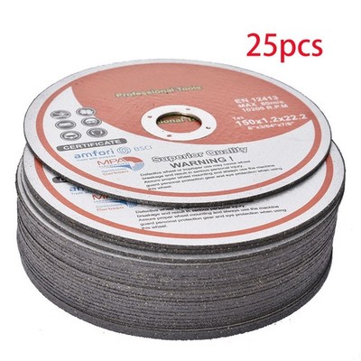 LABLT 25Pcs 6''×.045''×7/8'' Cut-off Wheel - Metal & Stainless Steel Cutting Discs