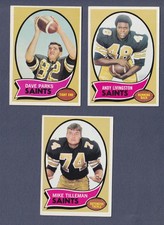3 SAINTS LOT 1970 TOPPS #22 46 74 MIKE TILLEMAN A LIVINSTON DAVE PARKS EXCELLENT