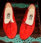 AUTHENTIC SALVATORE FERRAGAMO CHERIE GOATSKIN FLATS SIZE 11 EXC COND — photo 1