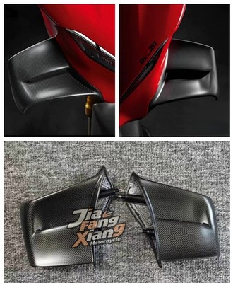 100% Carbon Fiber Side Winglets Spoiler Fairing For Ducati Panigale V4 V4S 2025