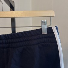 Adidas Essentials Men  s Medium 3-Stripes Straight Fleece Pants Legend Ink IJ6488