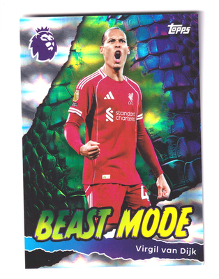 2025-26 Topps EPL Soccer BEAST MODE #430 VIRGIL van DIJK Liverpool
