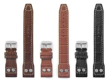 PREMIUM WATCH STRAP PILOT CALFSKIN WITH RIVETS 20 mm 21 mm 22 mm