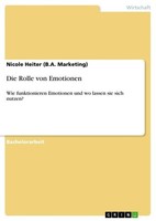 Die Rolle Von Emotionen Nicole Heiter (B. A. Marketing)