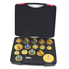 17 Pcs Master Cylinder Bleeder Kit  Brake Fluid Bleeder Adapter Kit  Aluminum
