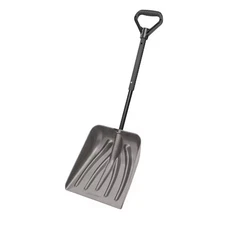 Snow Shovel, 11 In W X Plastic Blade, 36 In L Steel Handle, Scs300