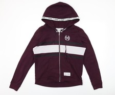 Womens UK Size L PINK Purple Full Zip Hoodie