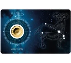 1/1000 oz Gold Aries Zodiac Chad Coin in Card